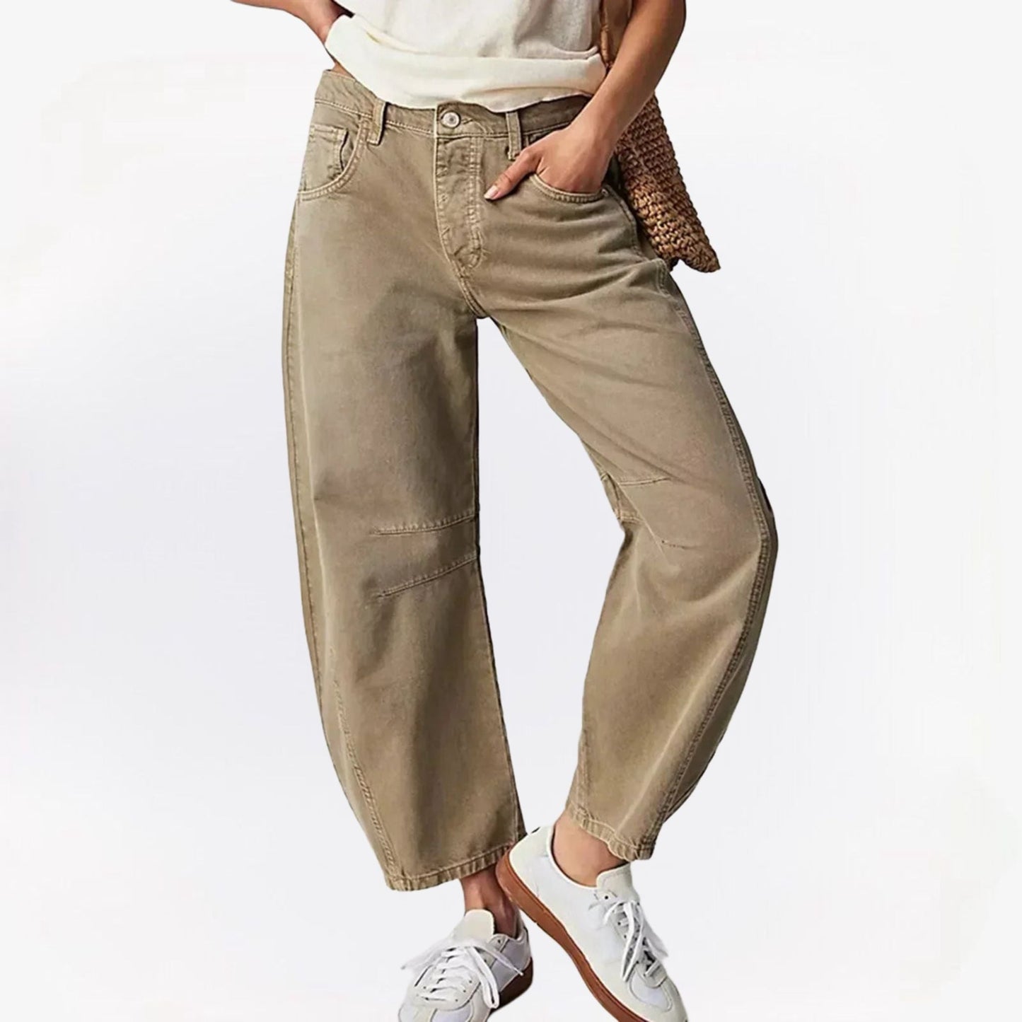 Wide Leg Trousers Baggy Fit High Waist for Women