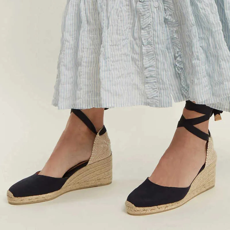 Strappy Ankle Cutout Sandals Block Heel Open Toe for women