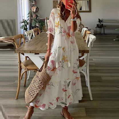 Draped Fitted Full-Length Maxi Dress with Sleeveless for Women