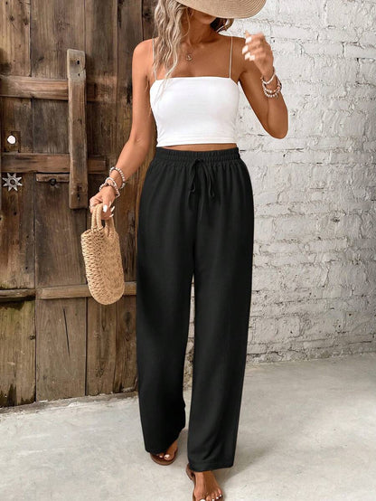 High-Rise Loose Fit Pants for Women