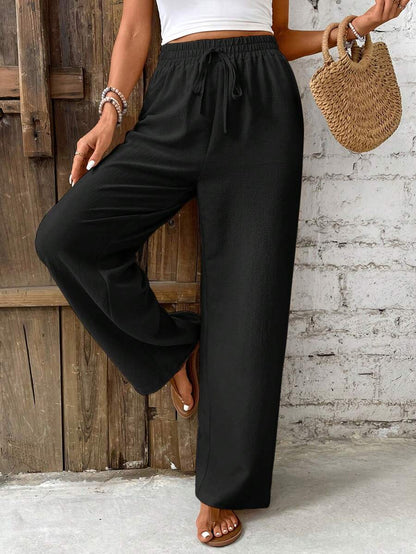 High-Rise Loose Fit Pants for Women