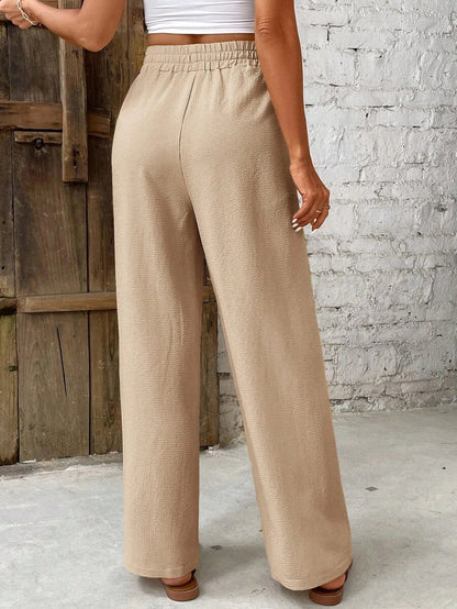 High-Rise Loose Fit Pants for Women