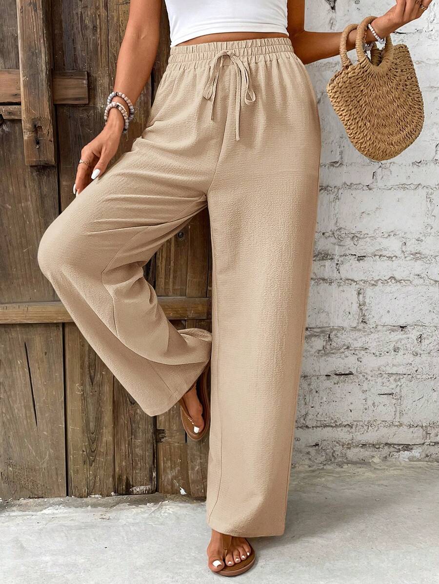 High-Rise Loose Fit Pants for Women