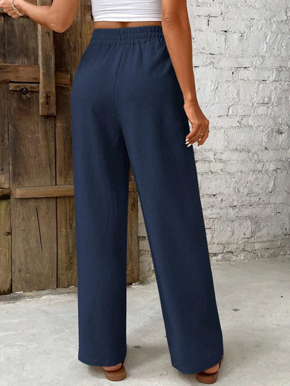 High-Rise Loose Fit Pants for Women