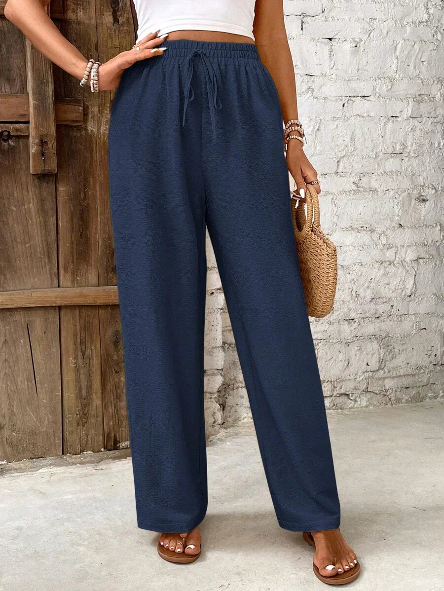 High-Rise Loose Fit Pants for Women