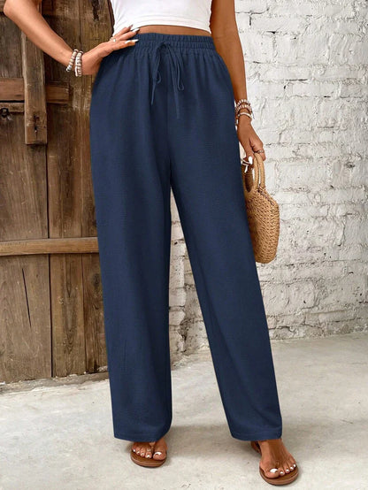 High-Rise Loose Fit Pants for Women
