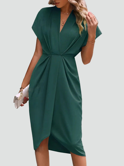 Wrap Dress with Flowy Skirt and Regular Fit for women