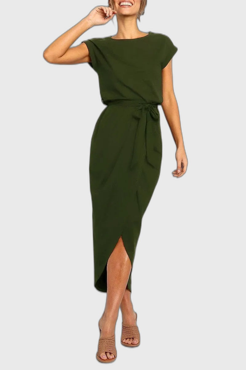 Casual Sleeveless Midi Dress for Women