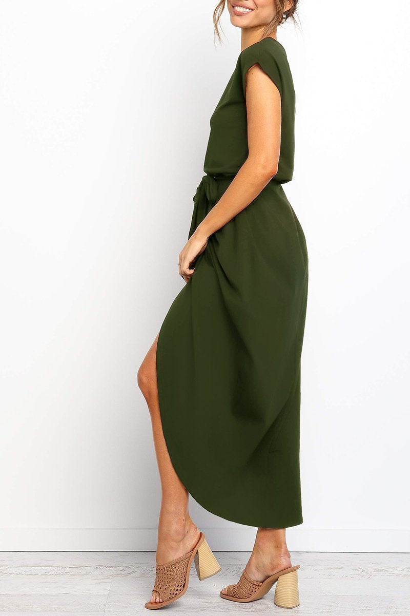 Casual Sleeveless Midi Dress for Women