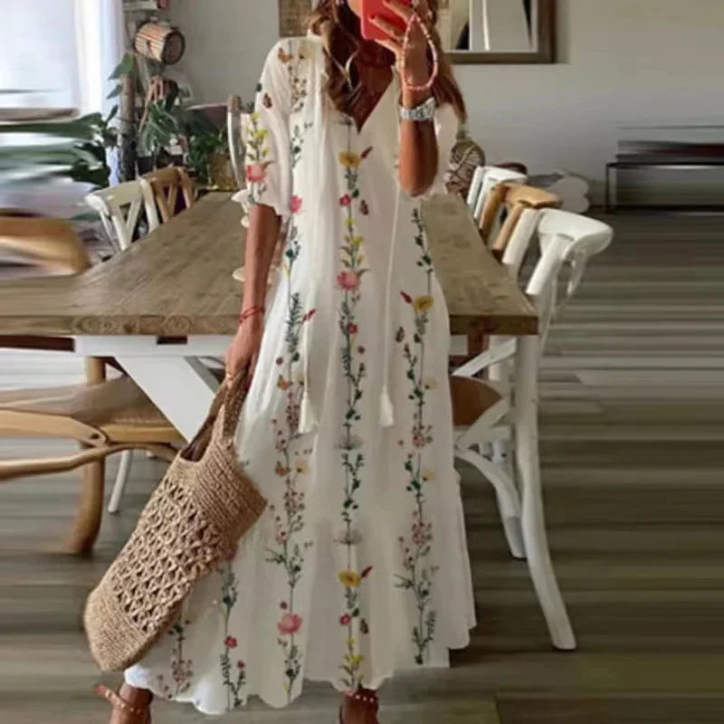 Draped Fitted Full-Length Maxi Dress with Sleeveless for Women