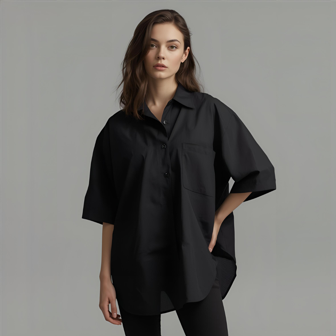 ELINA | Black Oversized Shirt