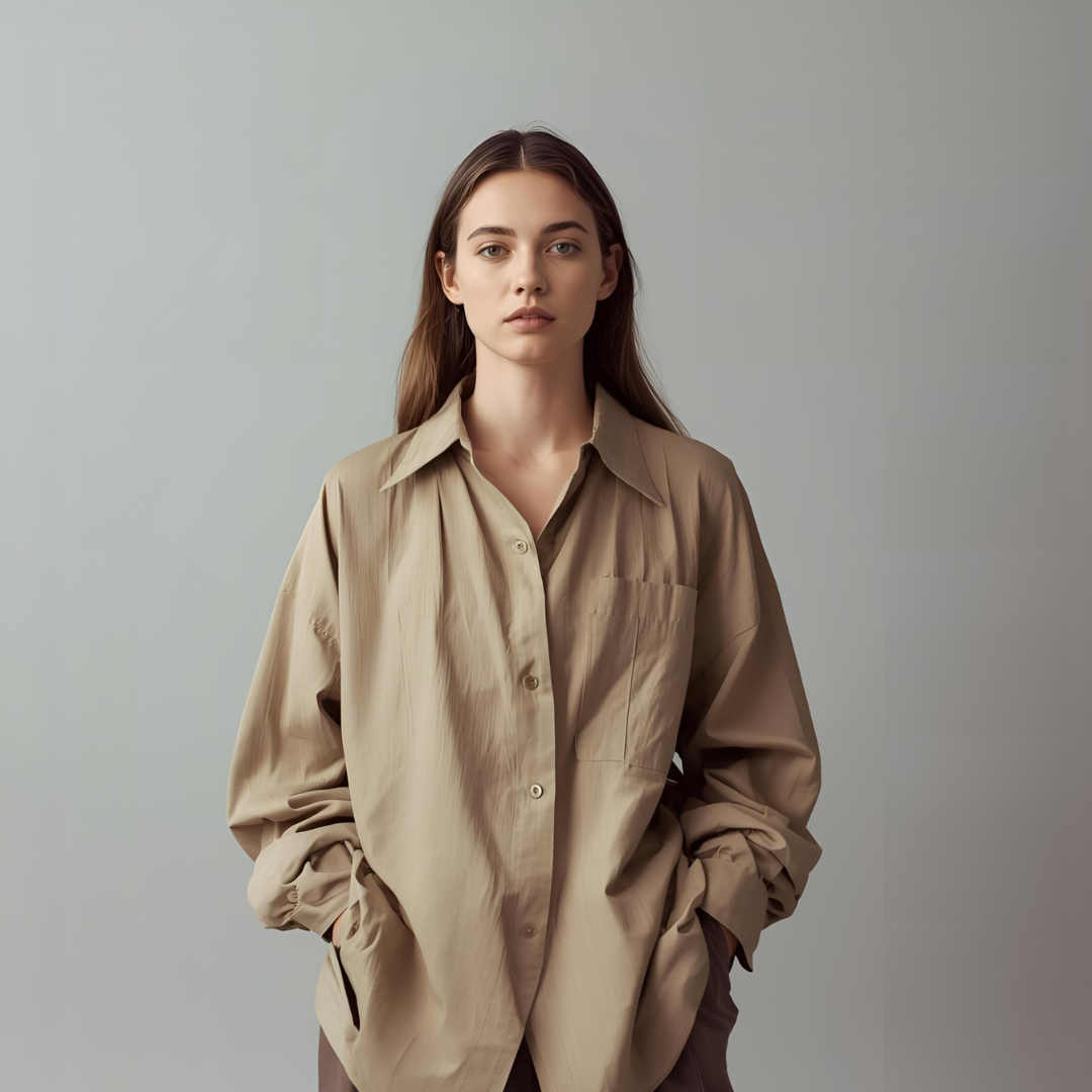 PALOMA | Beige Oversized Shirt