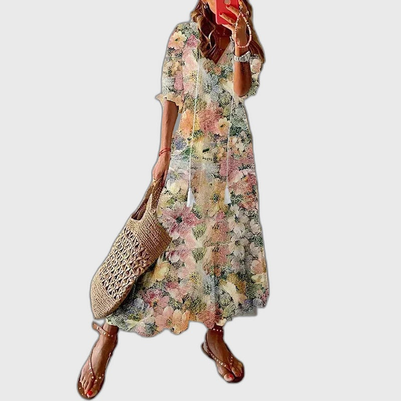 Draped Fitted Full-Length Maxi Dress with Sleeveless for Women