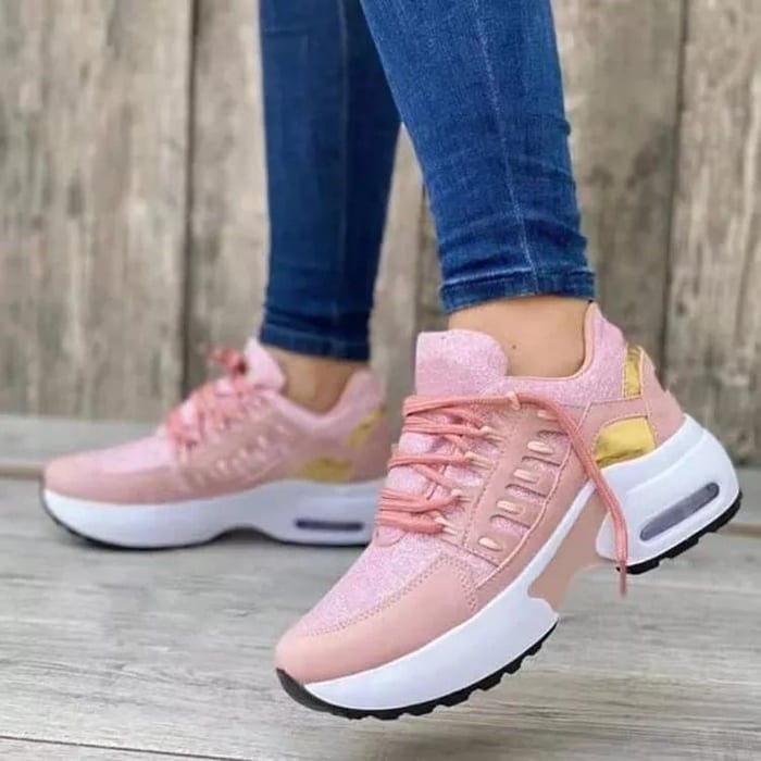 Mesh Lace-Up Sneakers for Women
