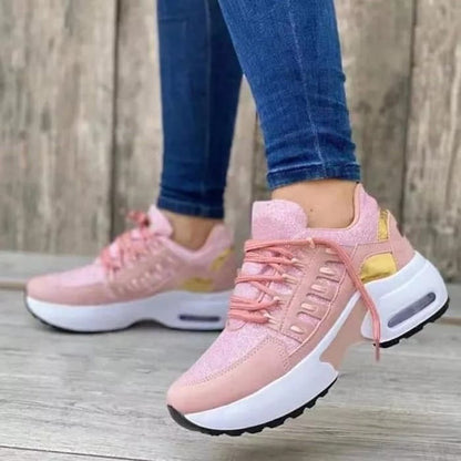 Mesh Lace-Up Sneakers for Women