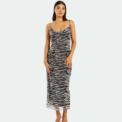 Backless Full-Length Maxi Dress with Flowing for Women