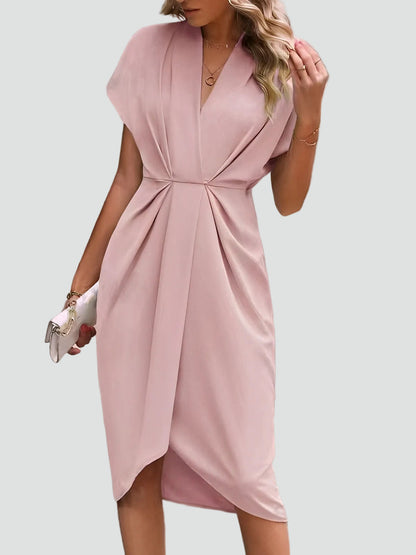 Wrap Dress with Flowy Skirt and Regular Fit for women
