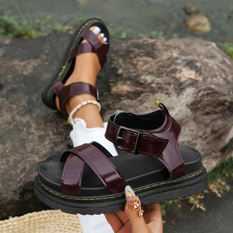 Summer Strappy Sandals with Ankle Strap for Women