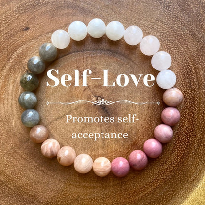 Rose quartz bead bracelet elastic string 8mm gemstone bracelet