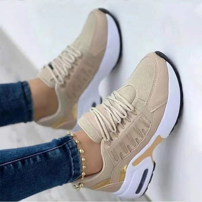 Mesh Lace-Up Sneakers for Women