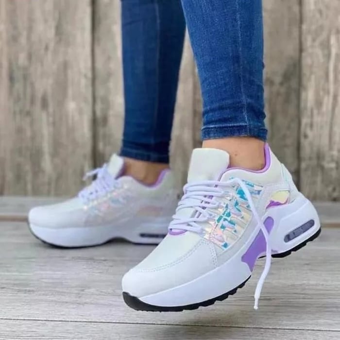 Mesh Lace-Up Sneakers for Women