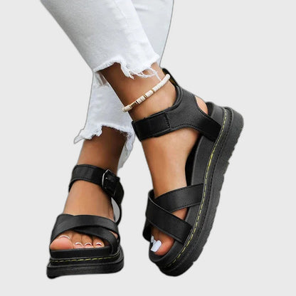 Summer Strappy Sandals with Ankle Strap for Women