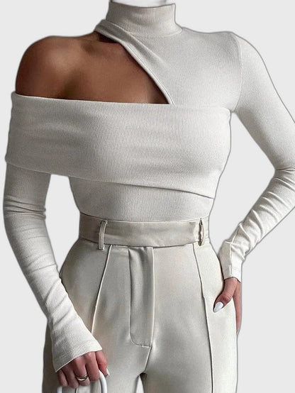 Slim Fit Long Sleeve Top for Women