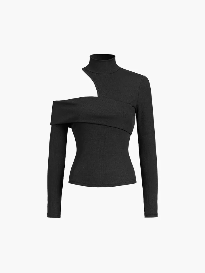 Slim Fit Long Sleeve Top for Women