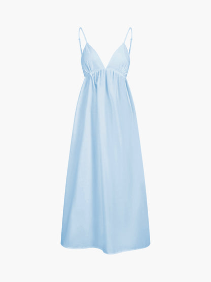 Open Back Maxi Dress Long Cowgirl Style Dress for Women
