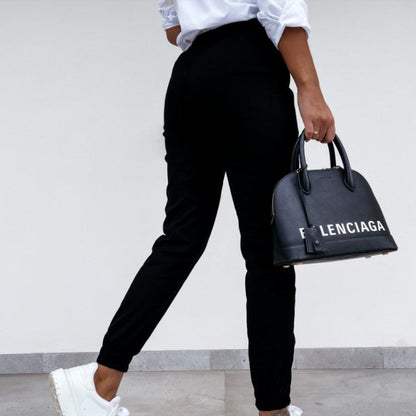 Slim Fit Full-Length Trousers for Women