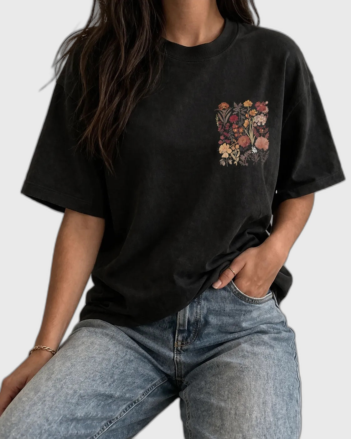 Floral Casual Short Sleeve T-Shirt for Women