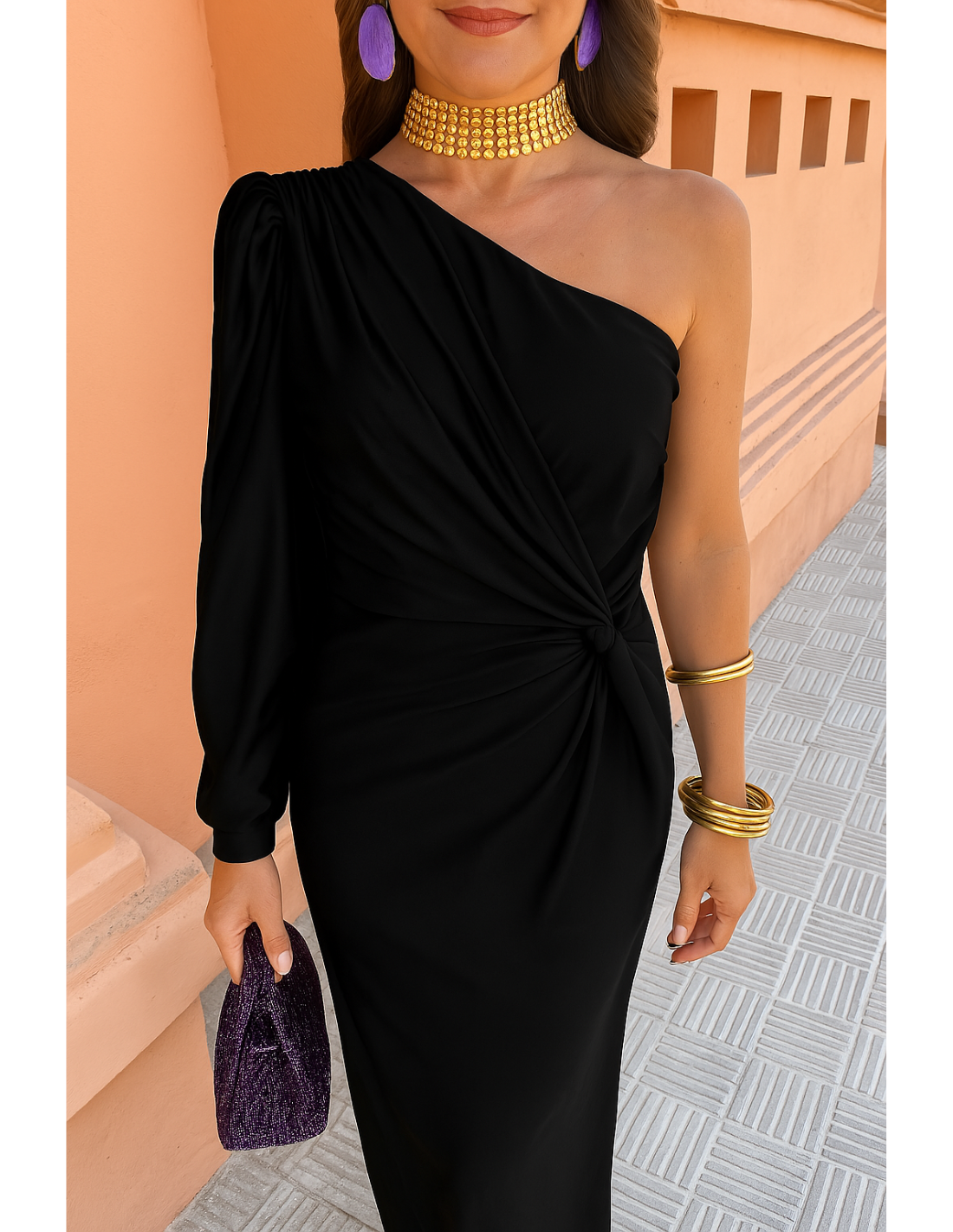 Flowing Full-Length Elegant Maxi Dress with Sleeveless for Women