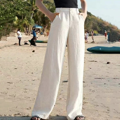 Wide Leg Trousers Flowing High-Waisted Style for Women