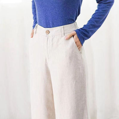 Wide Leg Trousers Flowing High-Waisted Style for Women