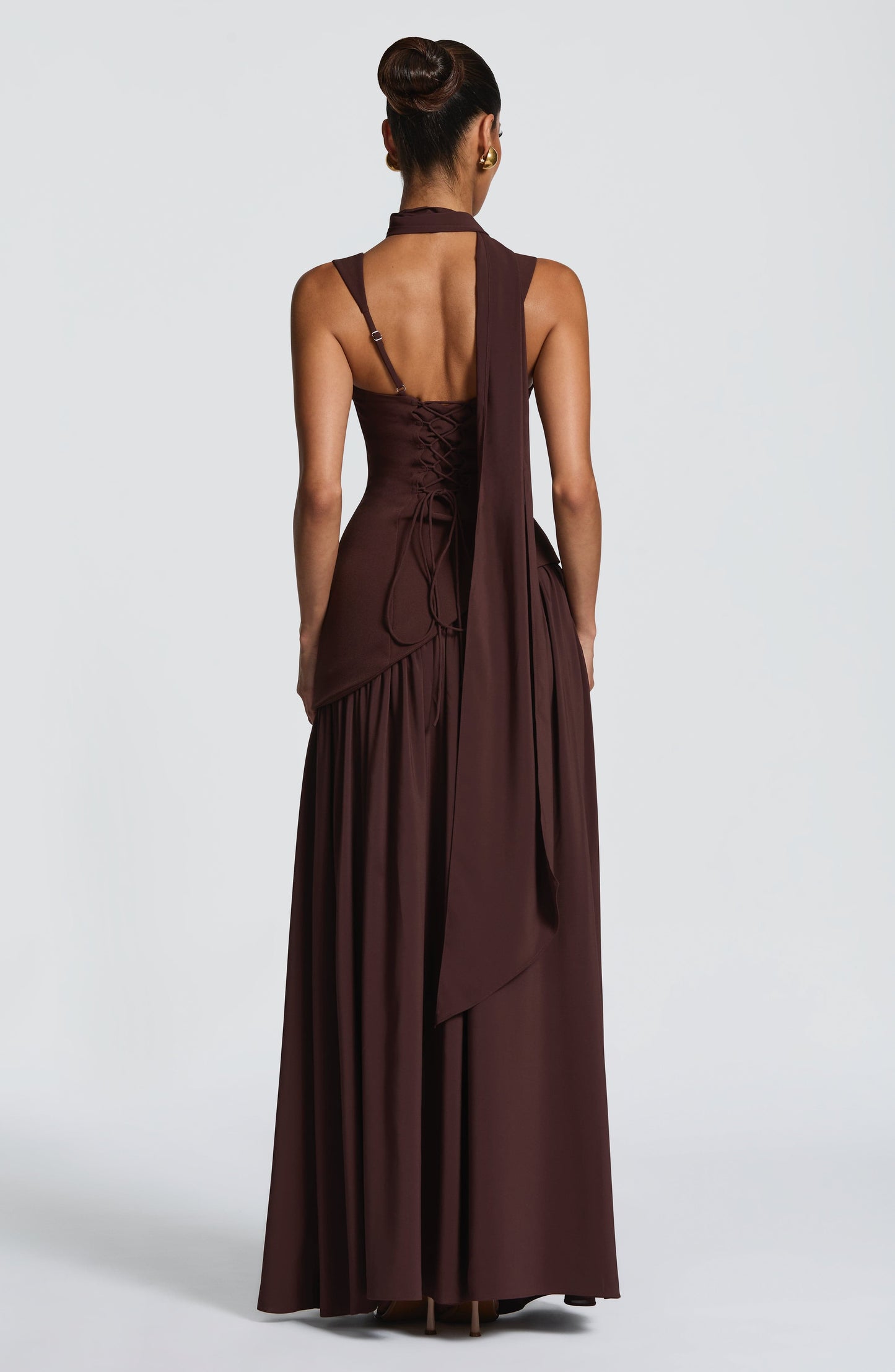 Maxi Dress with Asymmetric Hem for Women