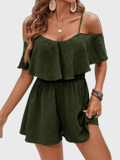 Off-Shoulder Playsuit for Women
