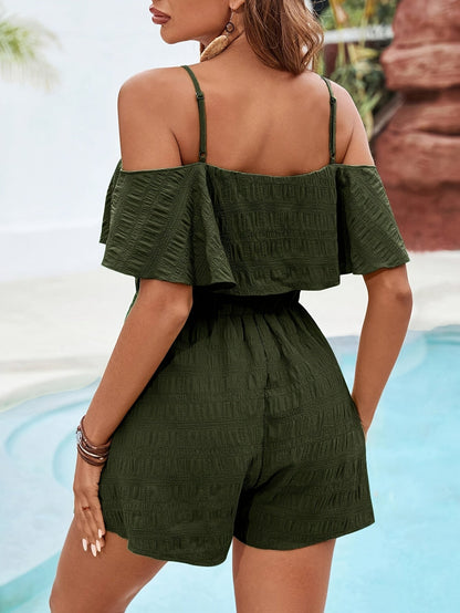 Off-Shoulder Playsuit for Women