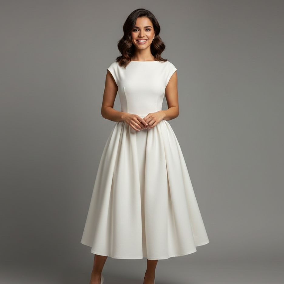 Flowing Midi Dress for Women