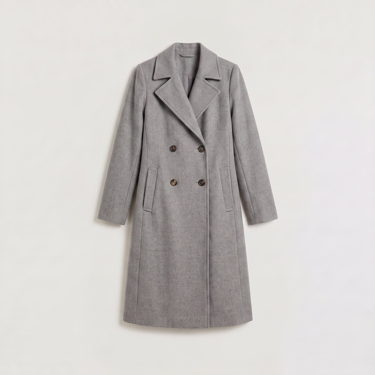 Women's Long Double-Breasted Coat