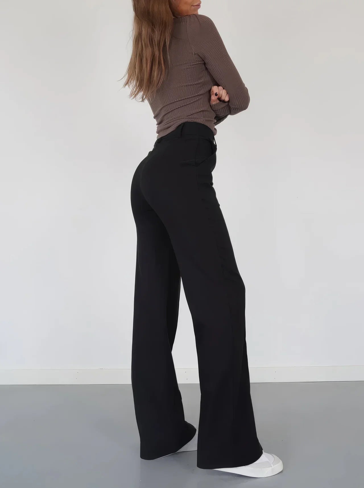 Full-Length Wide Leg Trousers for Women
