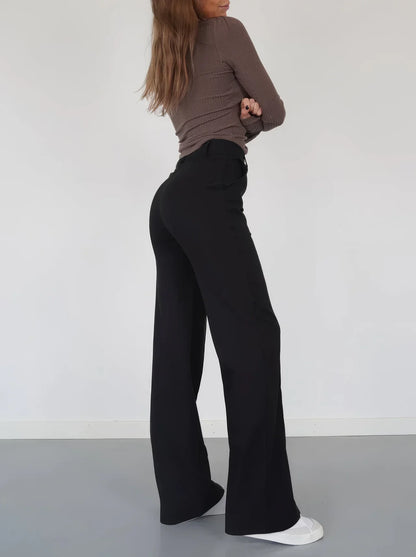 Full-Length Wide Leg Trousers for Women