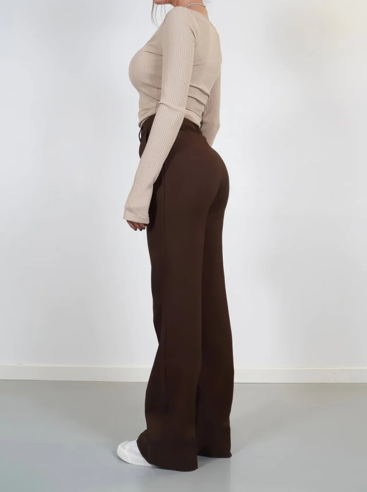 Full-Length Wide Leg Trousers for Women