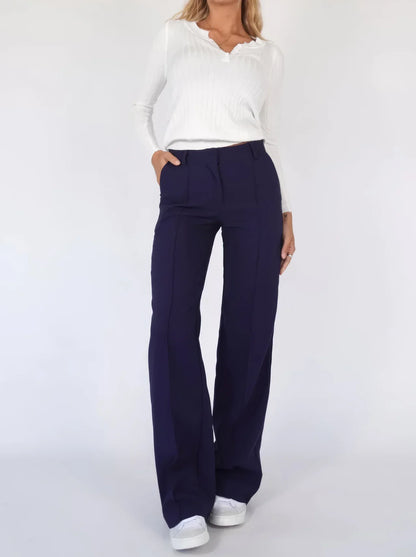 Full-Length Wide Leg Trousers for Women