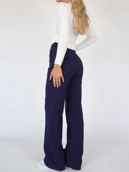 Full-Length Wide Leg Trousers for Women