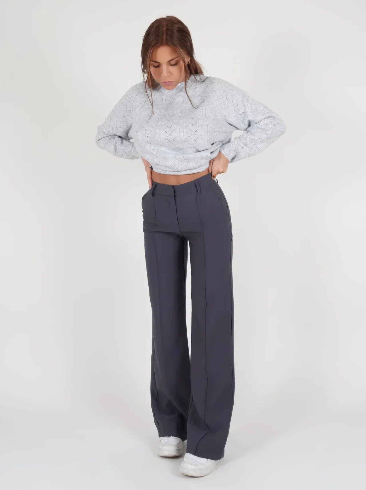 Full-Length Wide Leg Trousers for Women