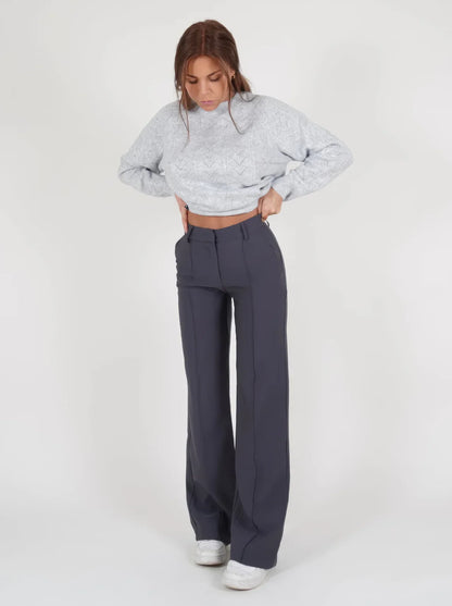 Full-Length Wide Leg Trousers for Women