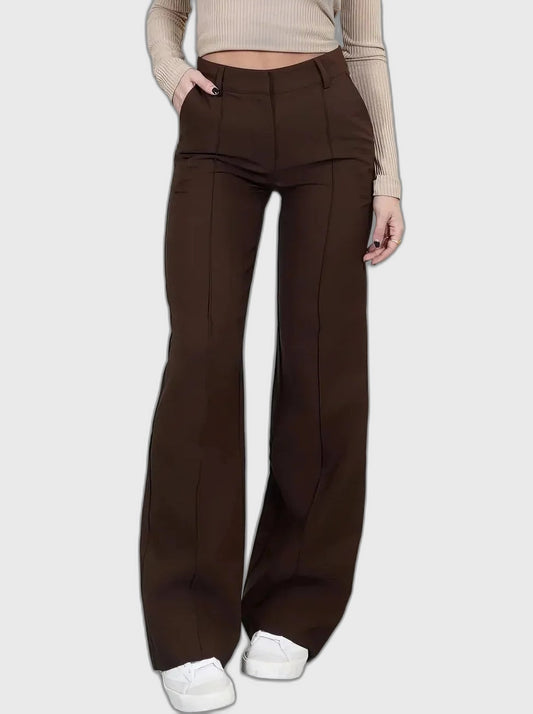 Full-Length Wide Leg Trousers for Women