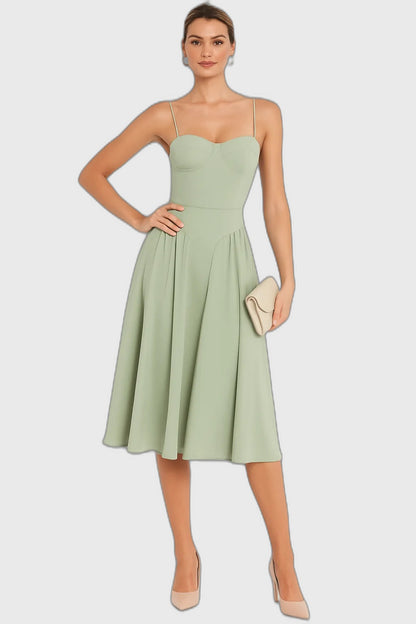 Corset Sleeveless Midi Dress for Women