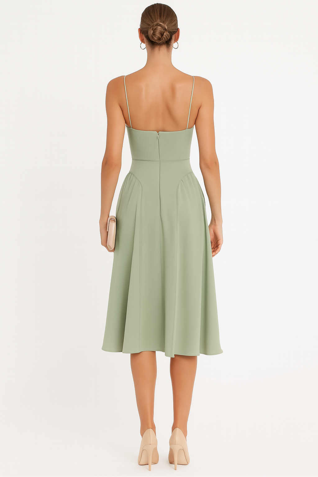 Corset Sleeveless Midi Dress for Women