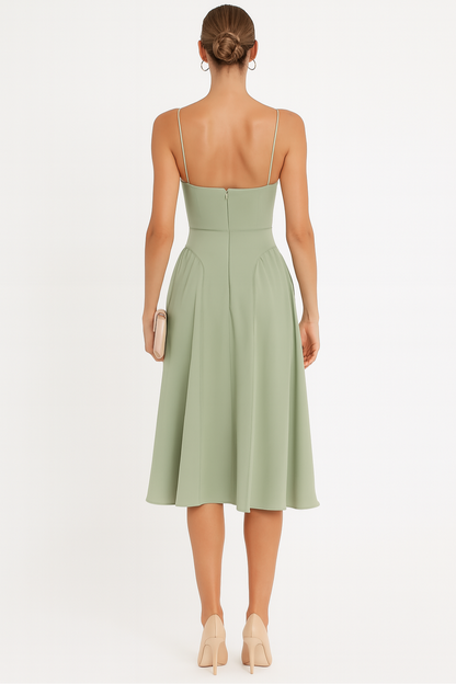Corset Sleeveless Midi Dress for Women